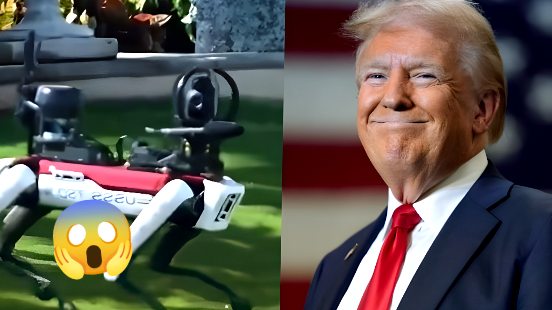 CÂINE robot pentru Trump"